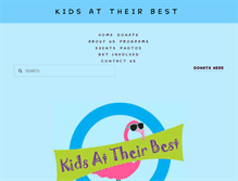 Tablet Screenshot of kidsattheirbest.org